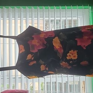 Womens Casual Floral Cocktail Dress with Tulle Lining